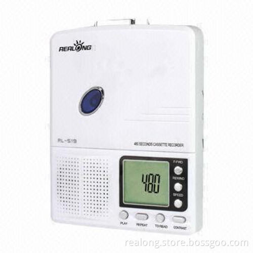 Cassette repeater with LCD and long time repetition
